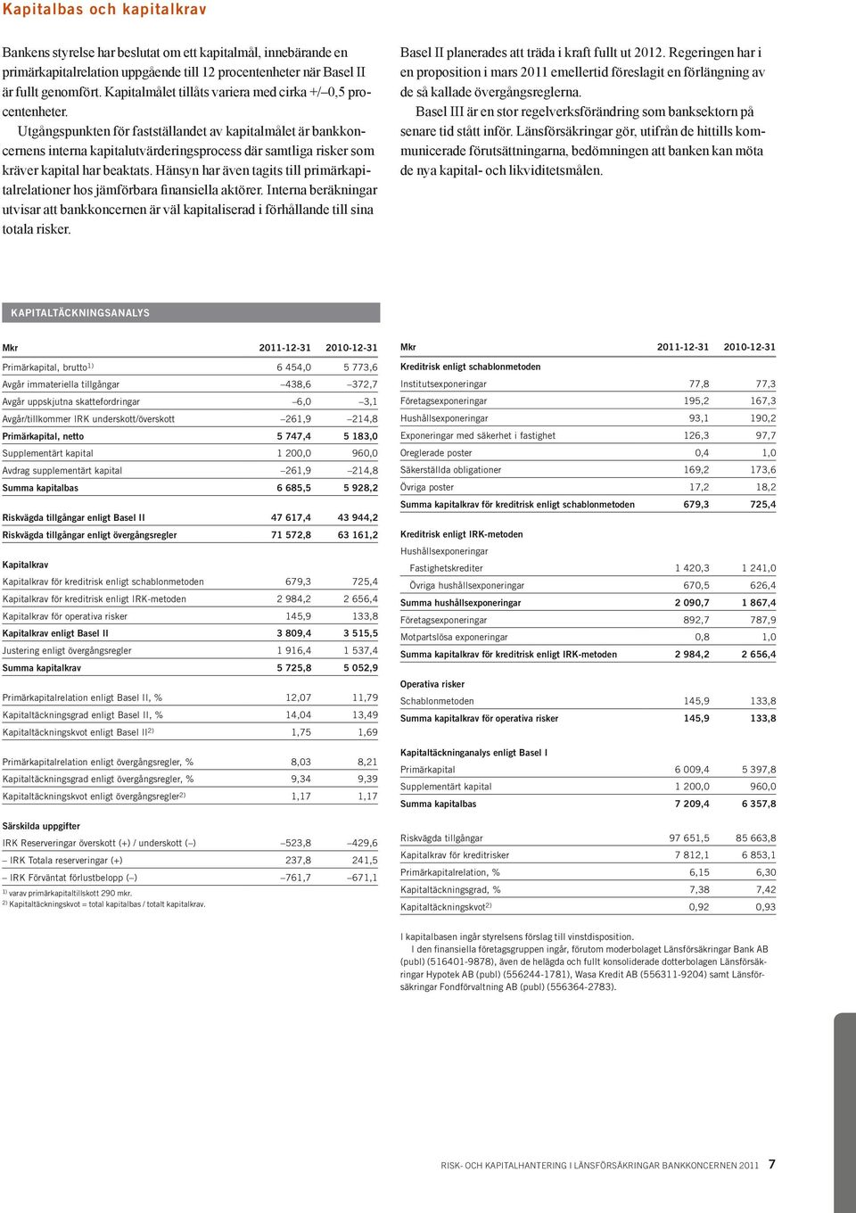 Utgångspunkten för fastställandet av kapitalmålet är bankkoncernens interna kapitalutvärderingsprocess där samtliga risker som kräver kapital har beaktats.