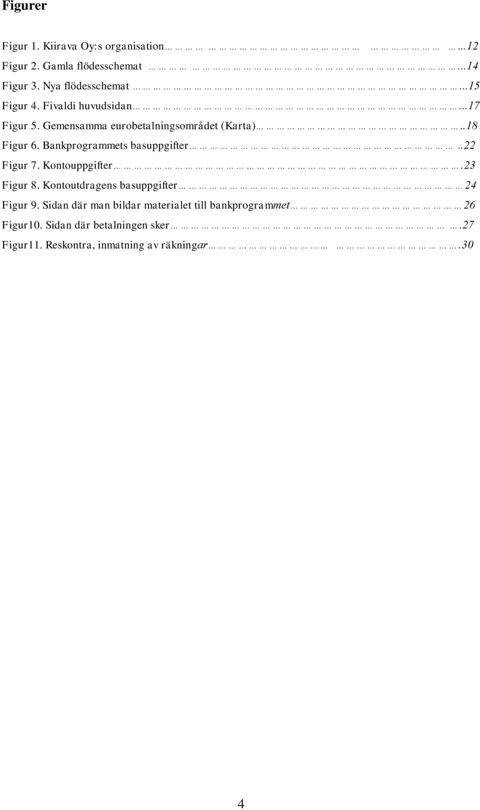 Bankprogrammets basuppgifter..22 Figur 7. Kontouppgifter.23 Figur 8. Kontoutdragens basuppgifter 24 Figur 9.