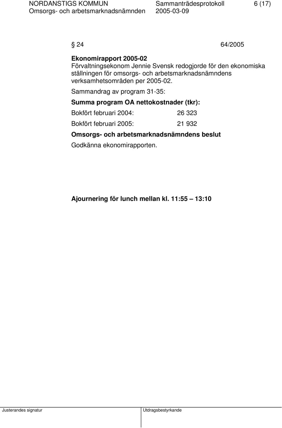 verksamhetsområden per 2005-02.