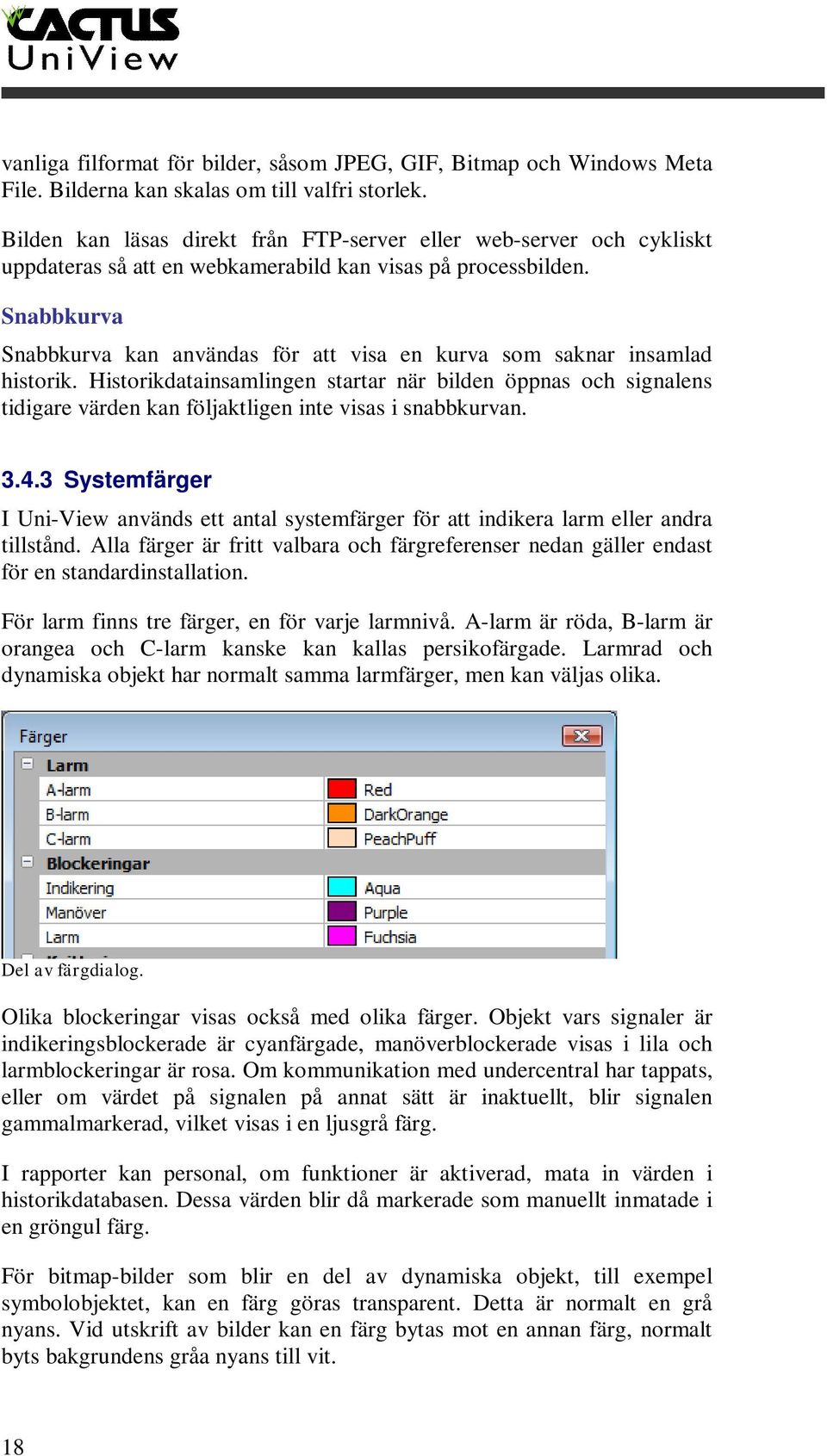 Snabbkurva Snabbkurva kan användas för att visa en kurva som saknar insamlad historik.