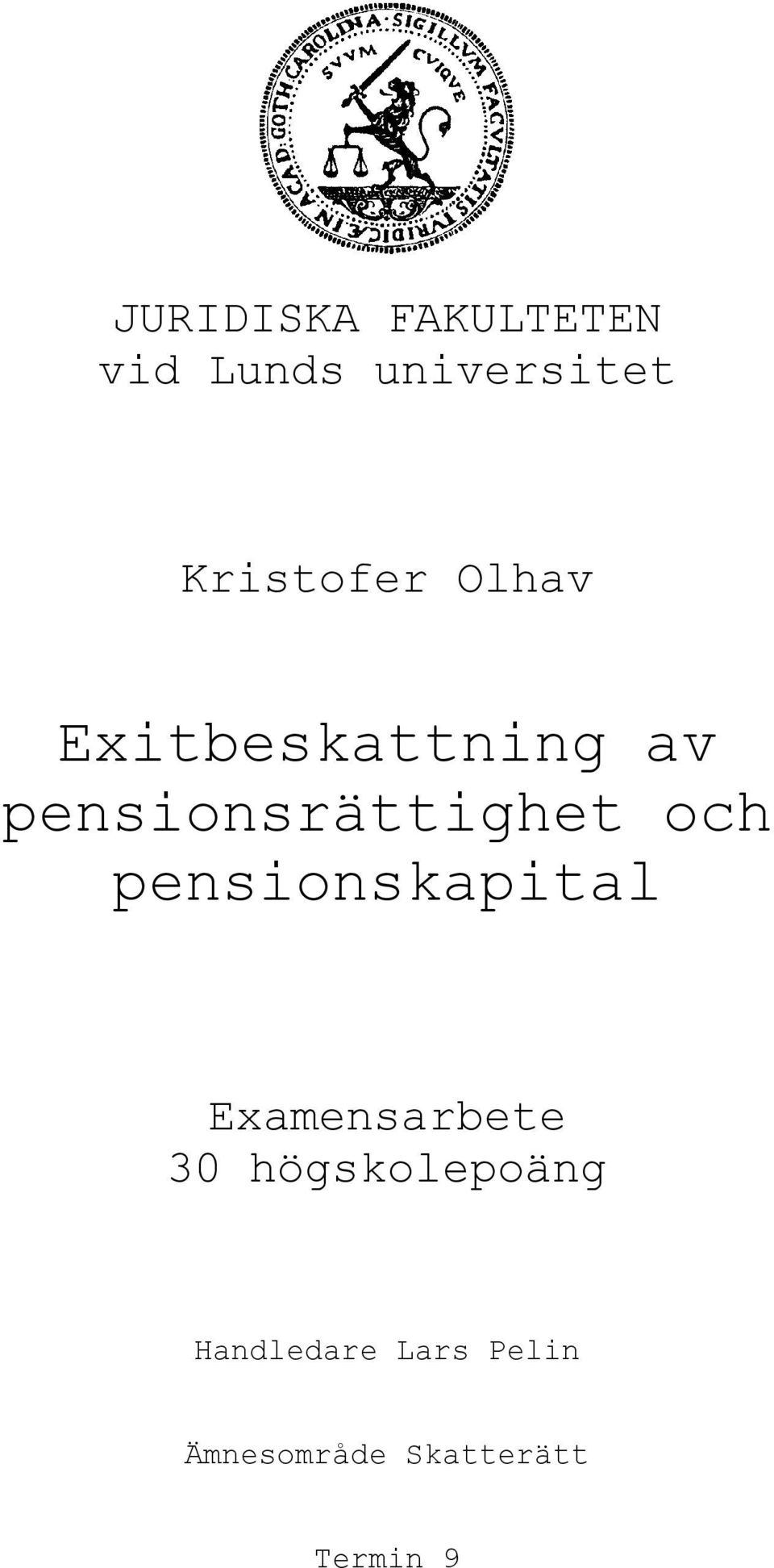 pensionsrättighet och pensionskapital