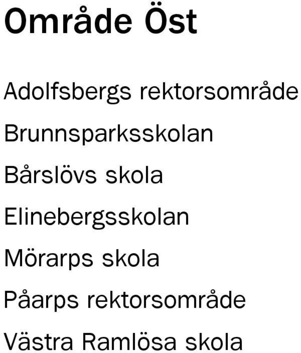 Bårslövs skola Elinebergsskolan