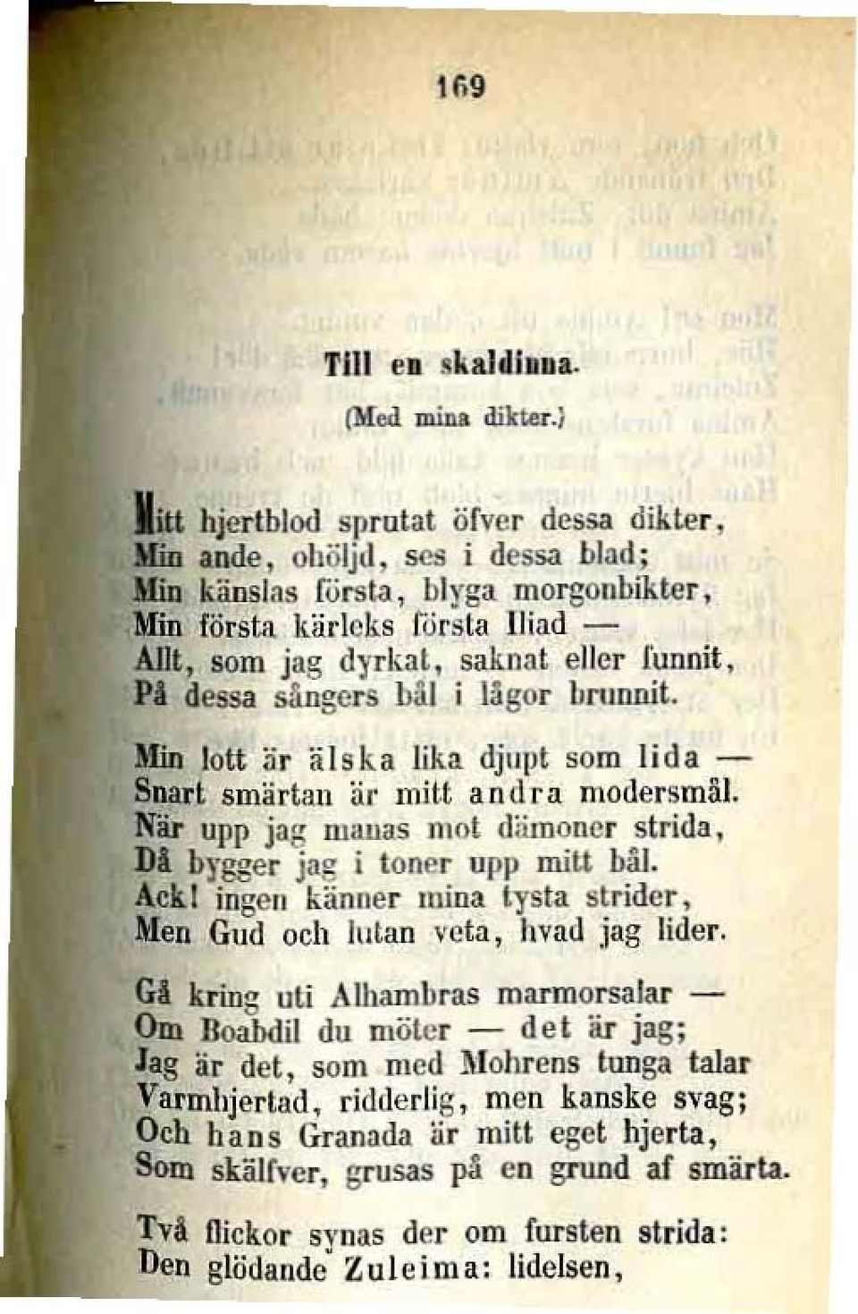 Hin lott är älska lika djlll't som lida SDart smärtan är mitt andra modersmål. Ni.. Ullp jag lilauas mol dämoner strida. DI br~er jag i toner upp mitt bål. Acl!