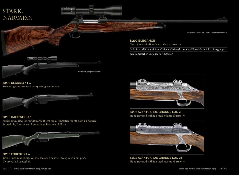 studsare med greppvänlig syntetkolv. s 202 Hardwood // Specialutvecklad för hundförare. 46 cm pipa, remfästen för att bära på ryggen. Syntetkolv, finns även i kamouflage Hardwood Blaze.