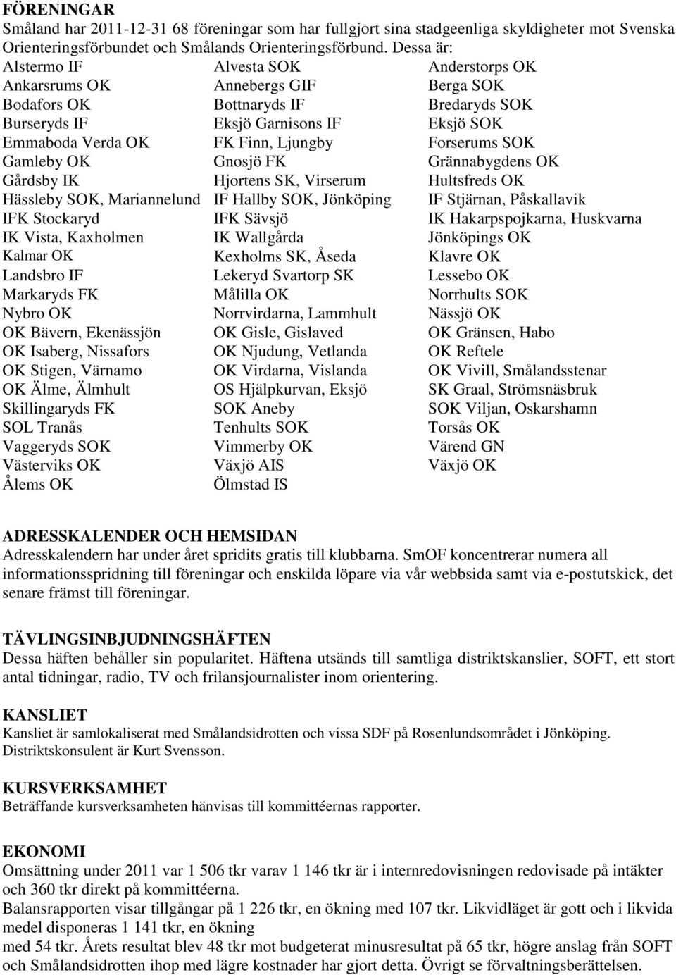 Ljungby Forserums SOK Gamleby OK Gnosjö FK Grännabygdens OK Gårdsby IK Hjortens SK, Virserum Hultsfreds OK Hässleby SOK, Mariannelund IF Hallby SOK, Jönköping IF Stjärnan, Påskallavik IFK Stockaryd