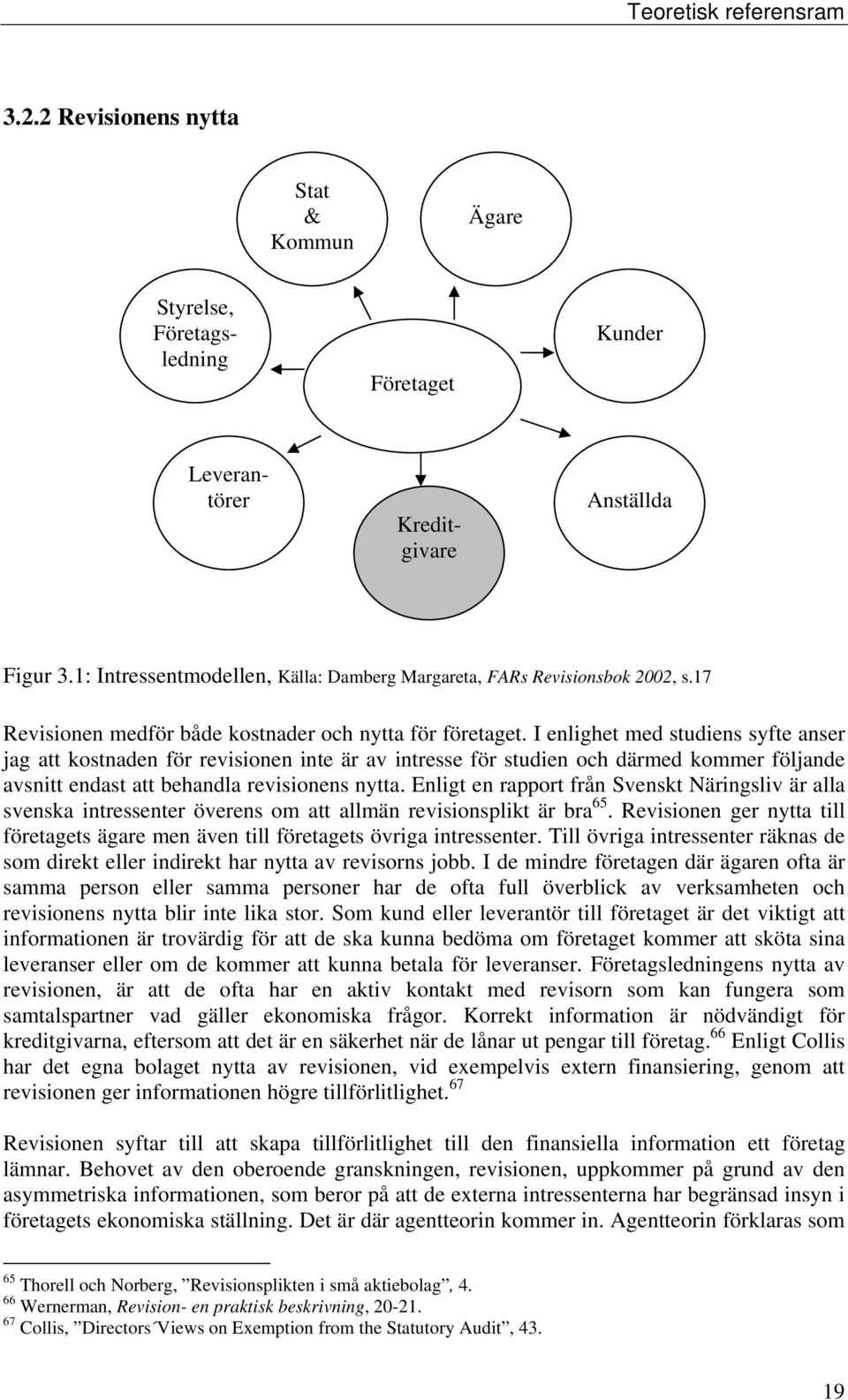 I enlighet med studiens syfte anser jag att kostnaden för revisionen inte är av intresse för studien och därmed kommer följande avsnitt endast att behandla revisionens nytta.