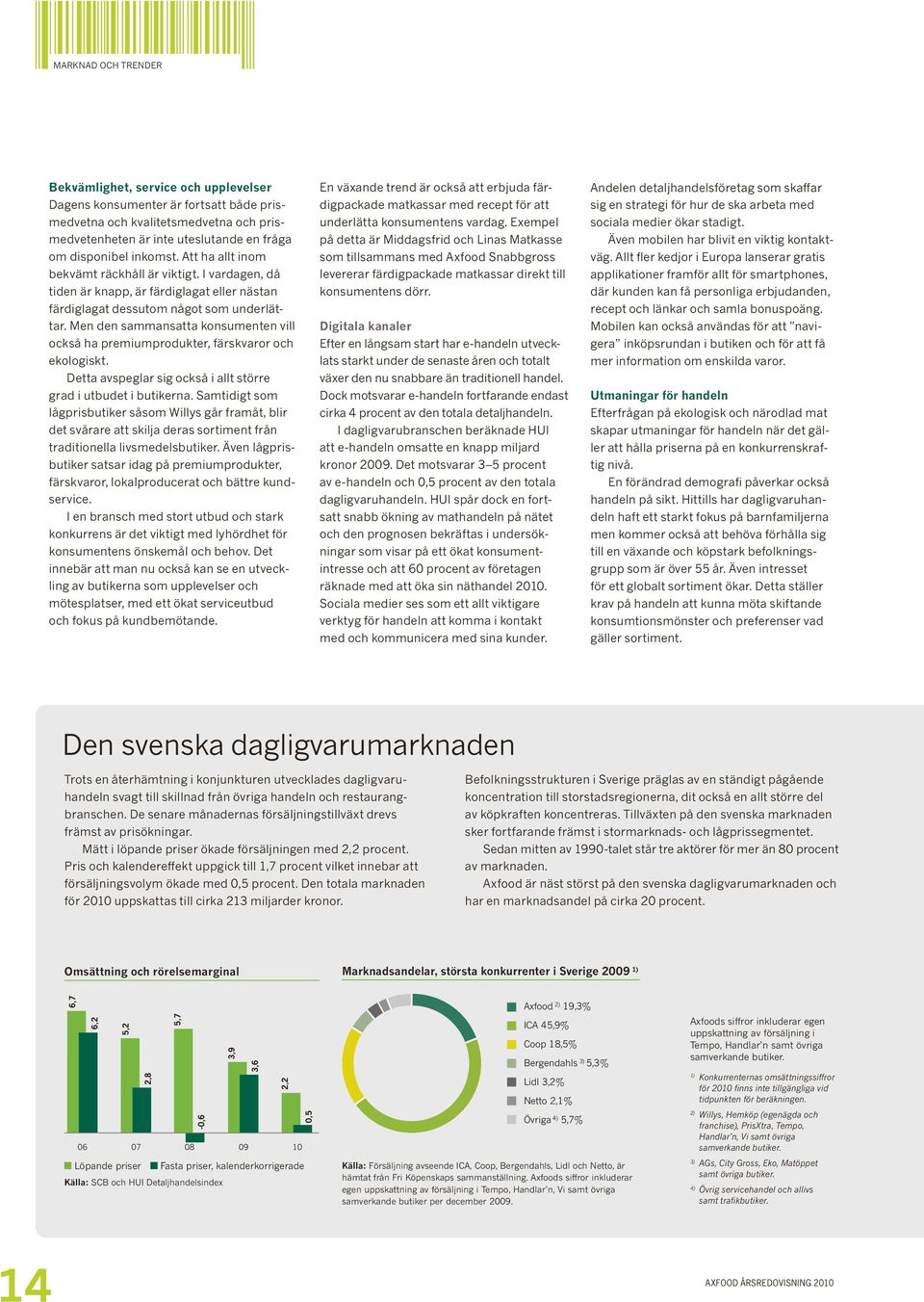 Men den sammansatta konsumenten vill också ha premiumprodukter, färskvaror och ekologiskt. Detta avspeglar sig också i allt större grad i utbudet i butikerna.