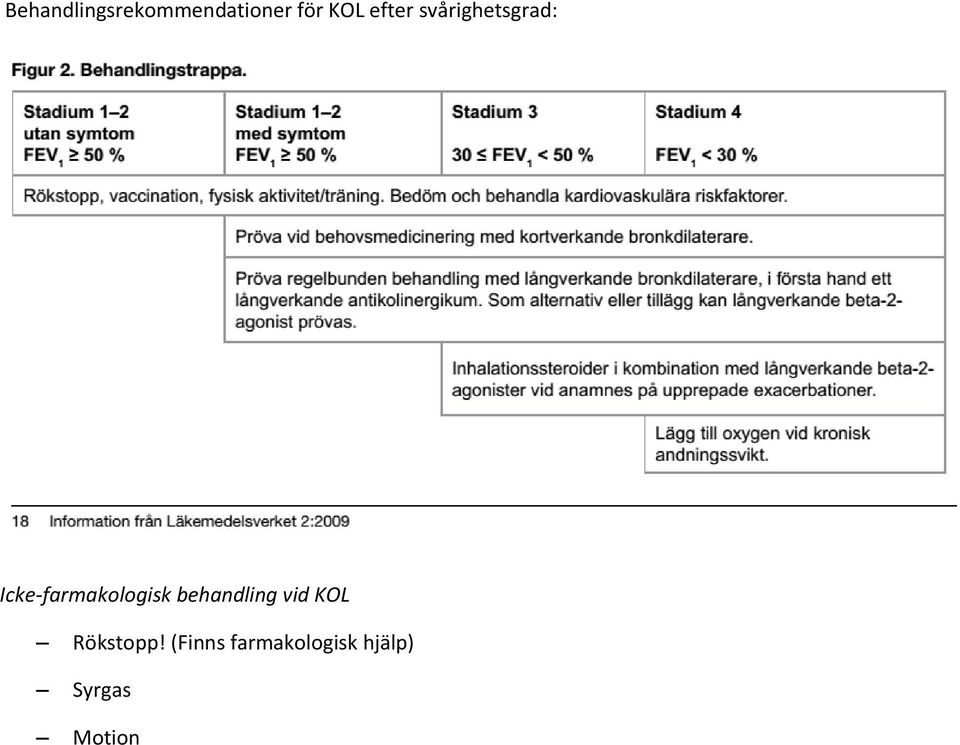 Icke-farmakologisk behandling vid