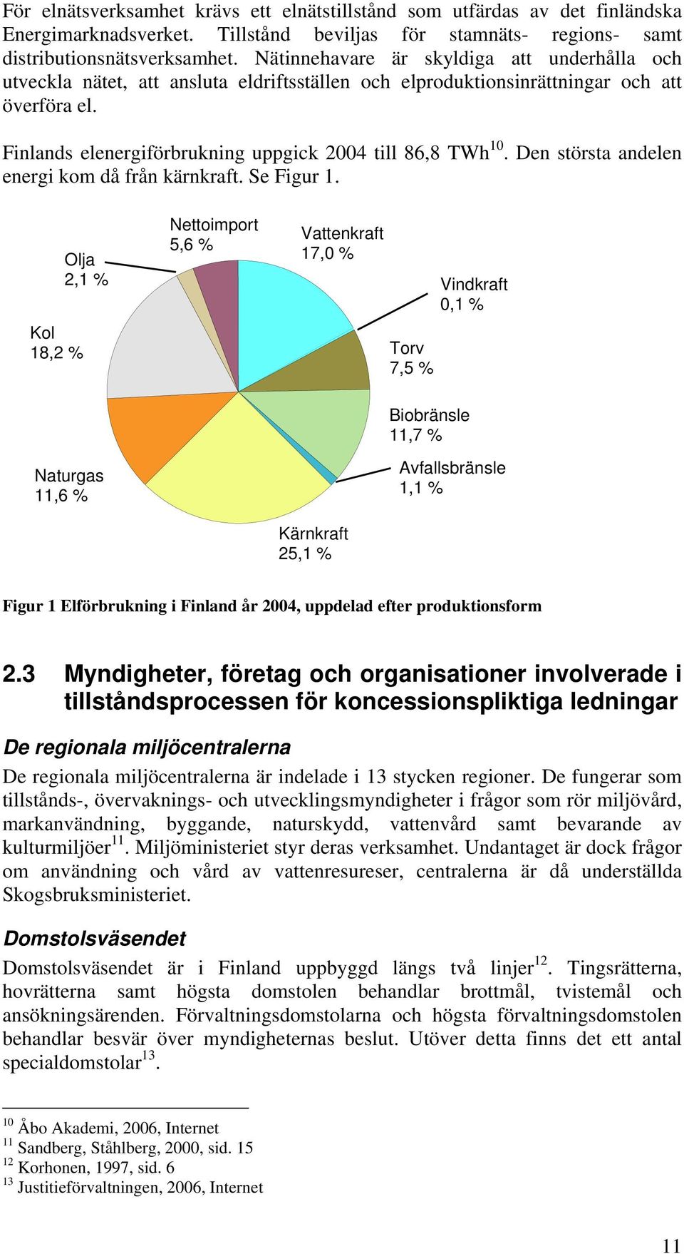 Den största andelen energi kom då från kärnkraft. Se Figur 1.