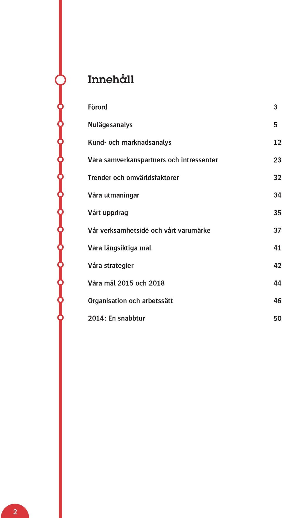 verksamhetsidé och vårt varumärke Våra långsiktiga mål Våra strategier Våra mål