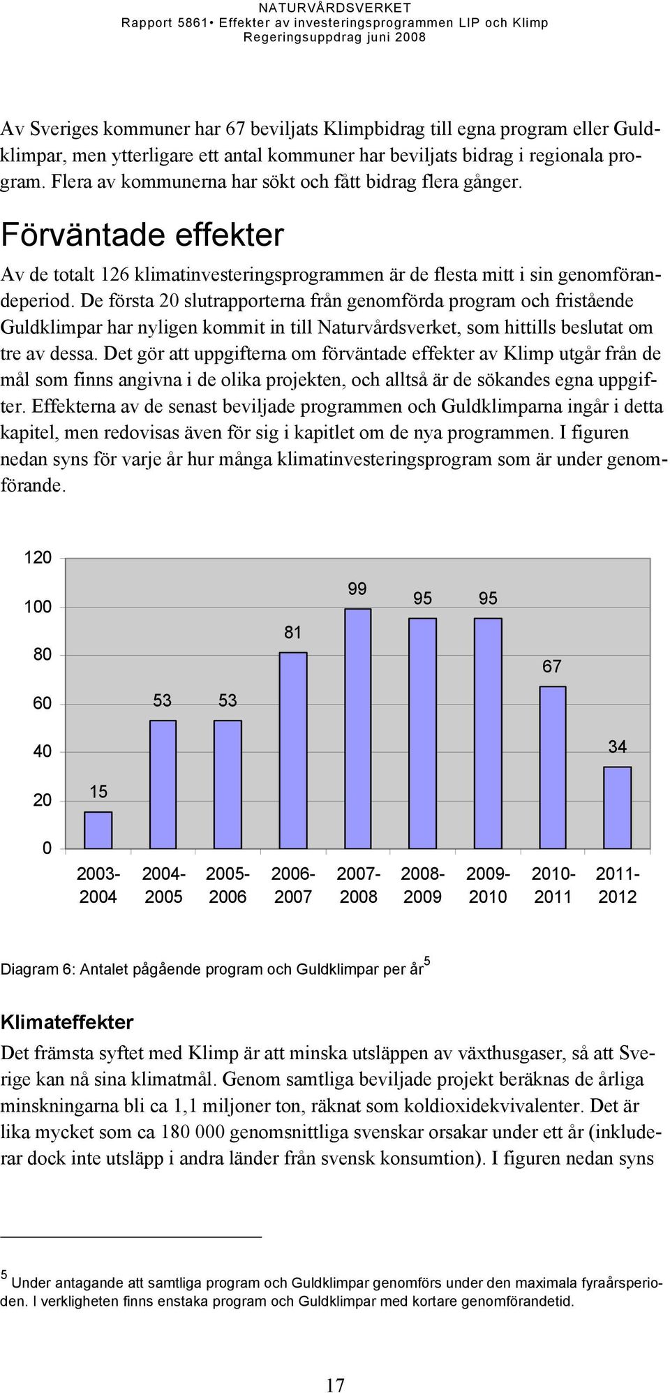 De första 20 slutrapporterna från genomförda program och fristående Guldklimpar har nyligen kommit in till Naturvårdsverket, som hittills beslutat om tre av dessa.