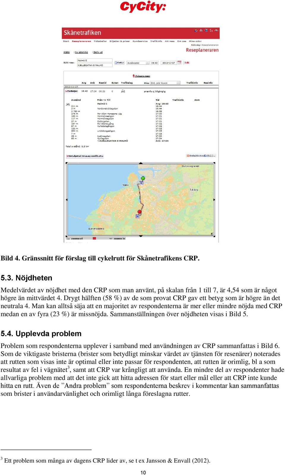 Drygt hälften (58 %) av de som provat CRP gav ett betyg som är högre än det neutrala 4.