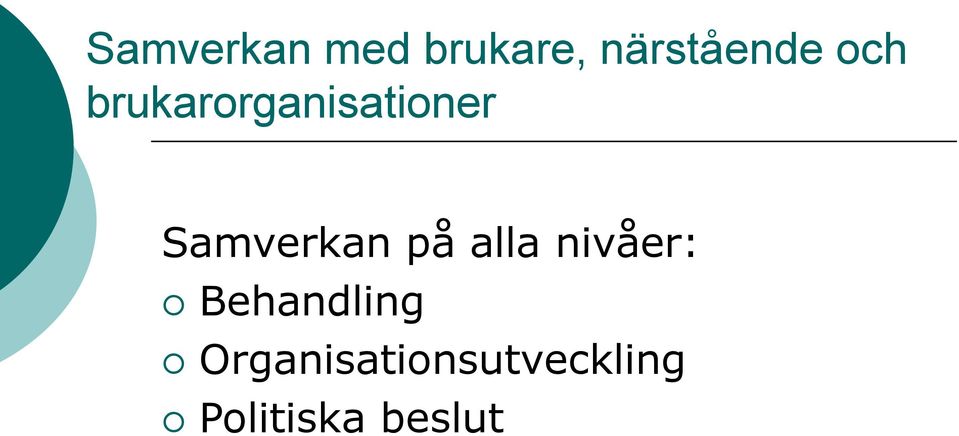 Samverkan på alla nivåer: