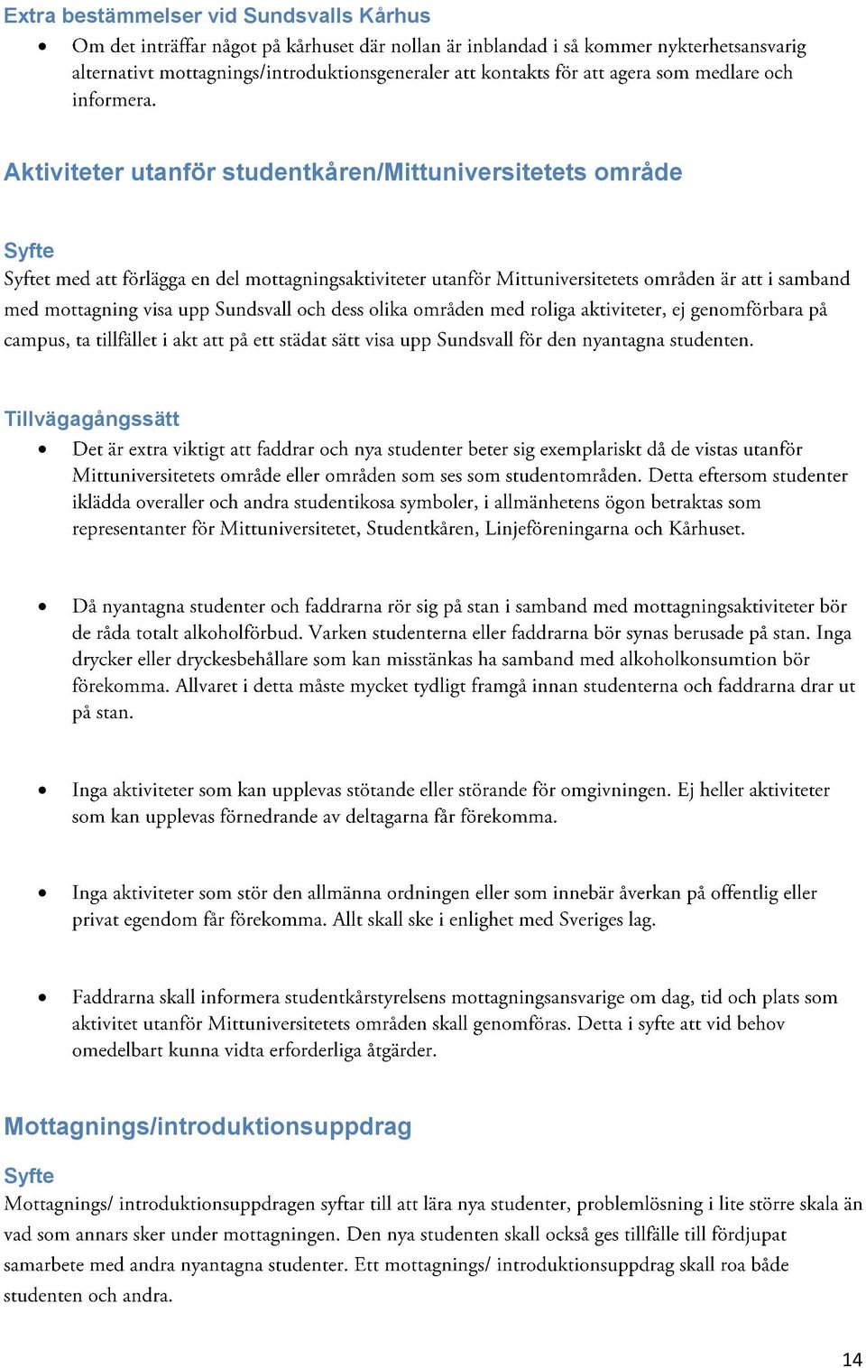 studentkåren/mittuniversitetets område