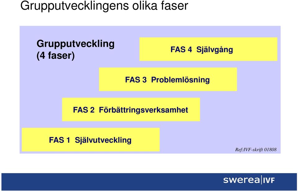 Självstyrning Självgång FAS 3 Problemlösning