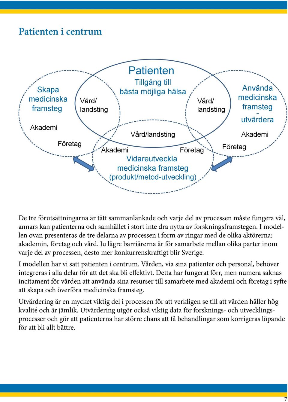 kan patienterna och samhället i stort inte dra nytta av forskningsframstegen.