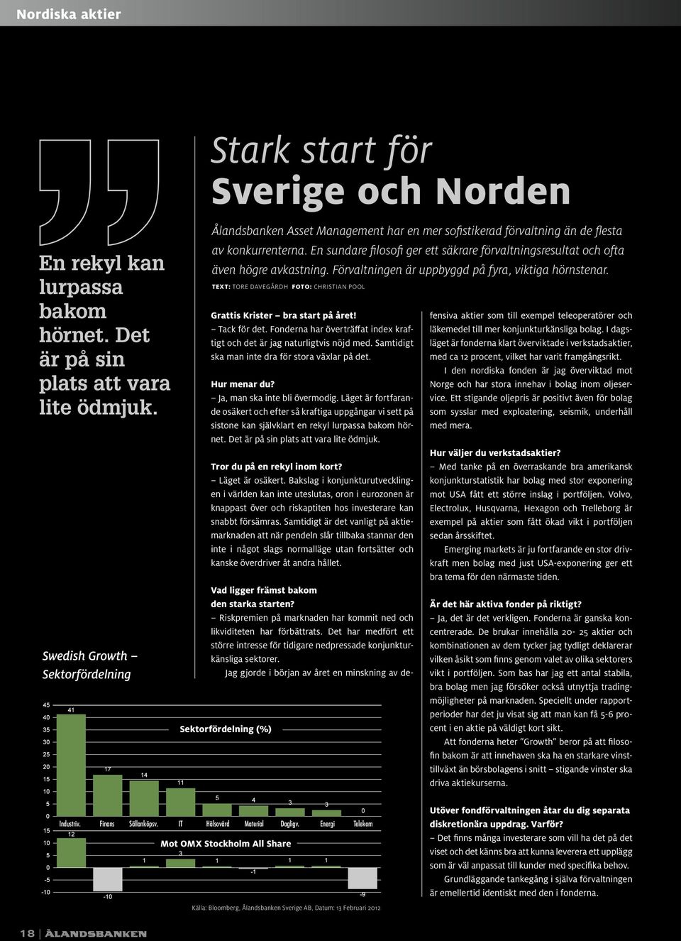 En sundare filosofi ger ett säkrare förvaltningsresultat och ofta även högre avkastning. Förvaltningen är uppbyggd på fyra, viktiga hörnstenar.