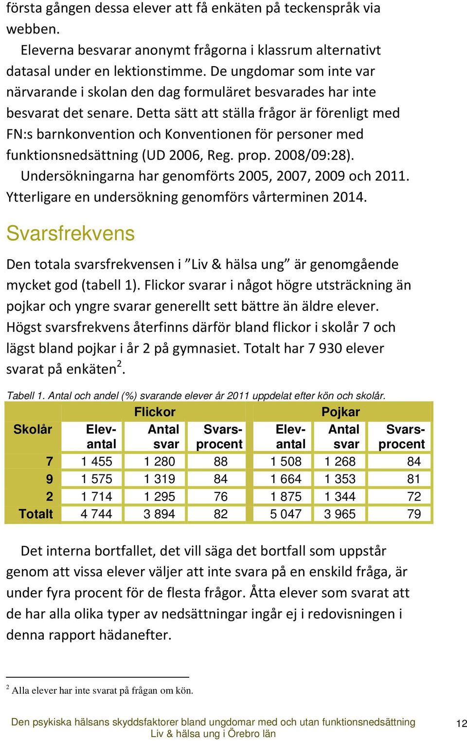 Detta sätt att ställa frågor är förenligt med FN:s barnkonvention och Konventionen för personer med funktionsnedsättning (UD 2006, Reg. prop. 2008/09:28).