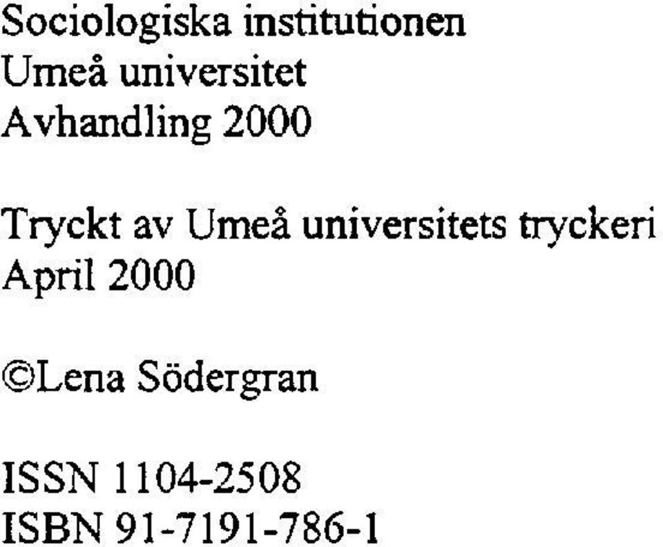 Umeå universitets tryckeri April 2000