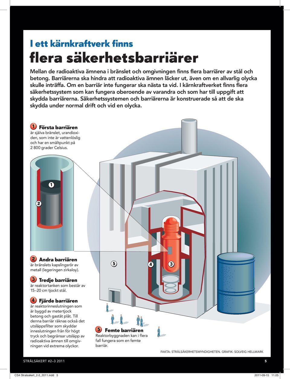 I kärnkraftverket finns flera säkerhetssystem som kan fungera oberoende av varandra och som har till uppgift att skydda barriärerna.