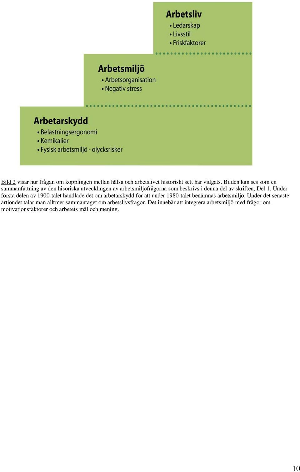 Del 1. Under första delen av 1900-talet handlade det om arbetarskydd för att under 1980-talet benämnas arbetsmiljö.