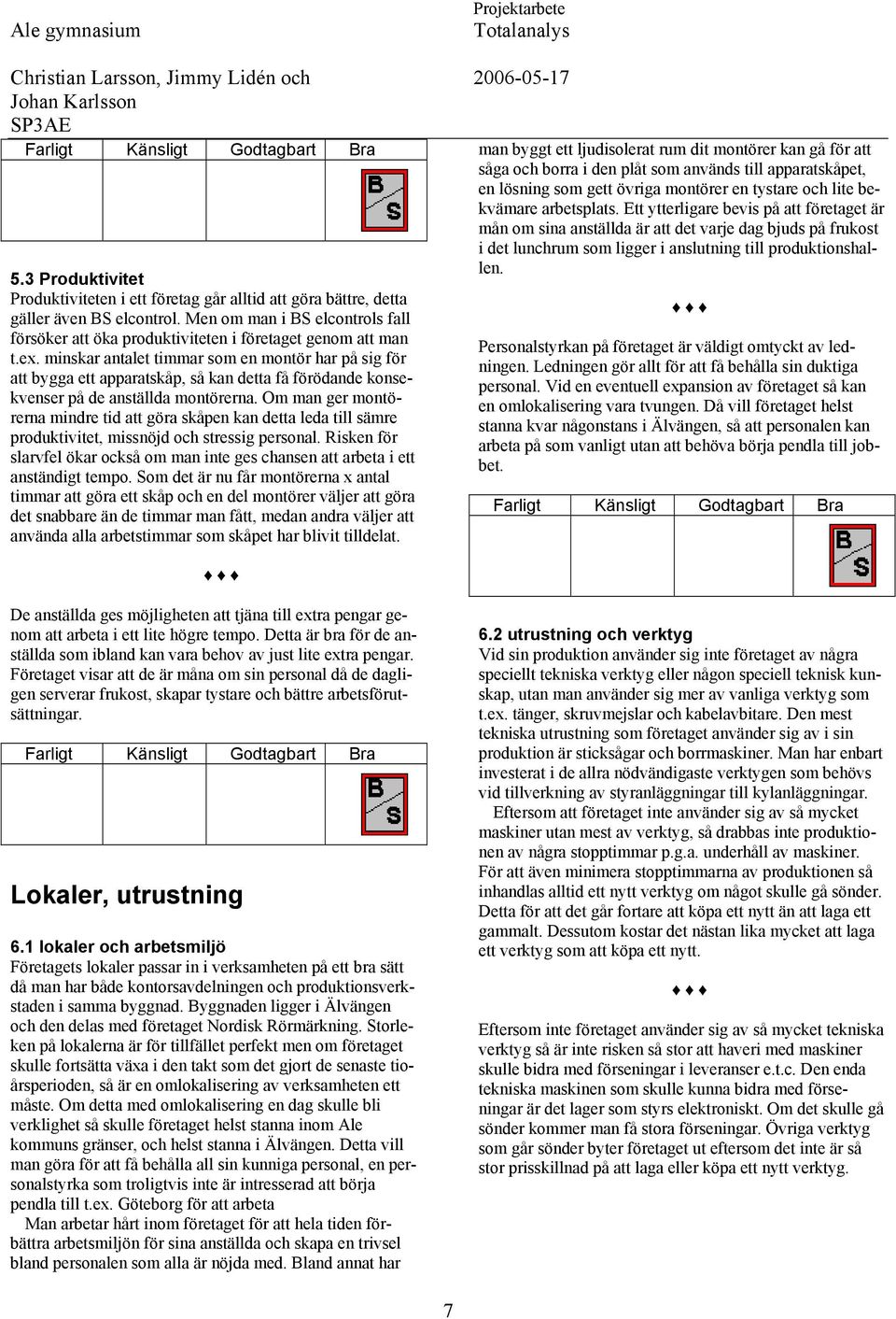 minskar antalet timmar som en montör har på sig för att bygga ett apparatskåp, så kan detta få förödande konsekvenser på de anställda montörerna.