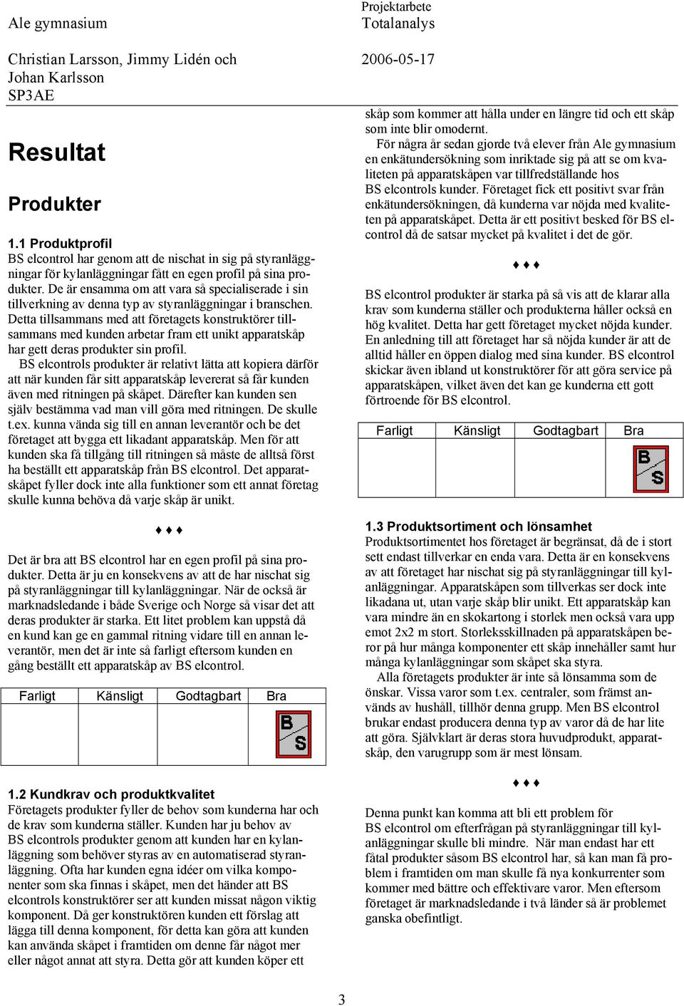 Detta tillsammans med att företagets konstruktörer tillsammans med kunden arbetar fram ett unikt apparatskåp har gett deras produkter sin profil.