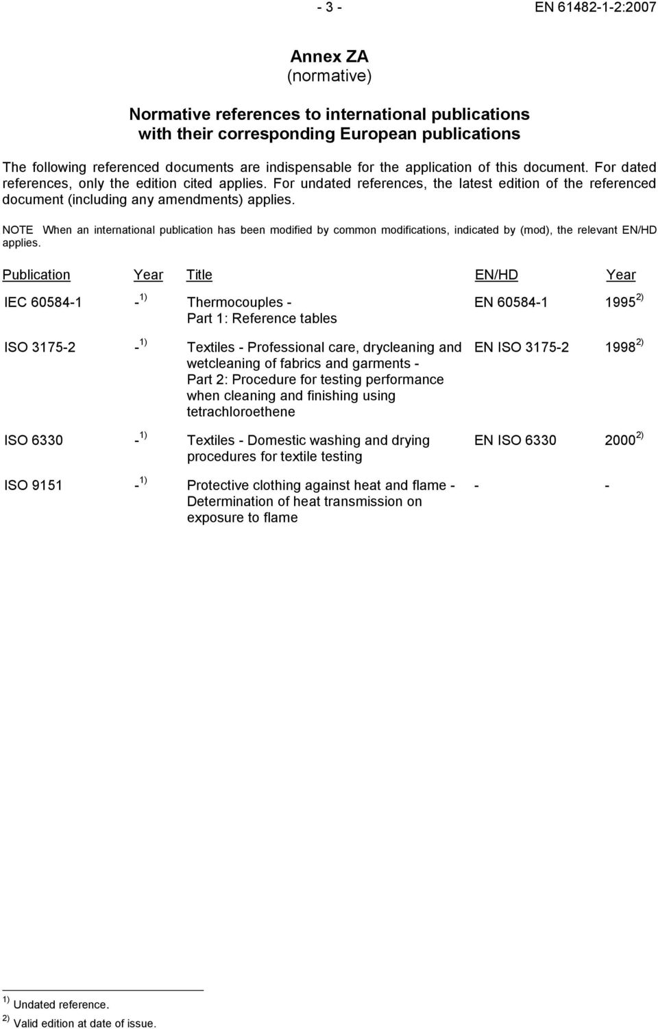 NOTE When an international publication has been modified by common modifications, indicated by (mod), the relevant EN/HD applies.