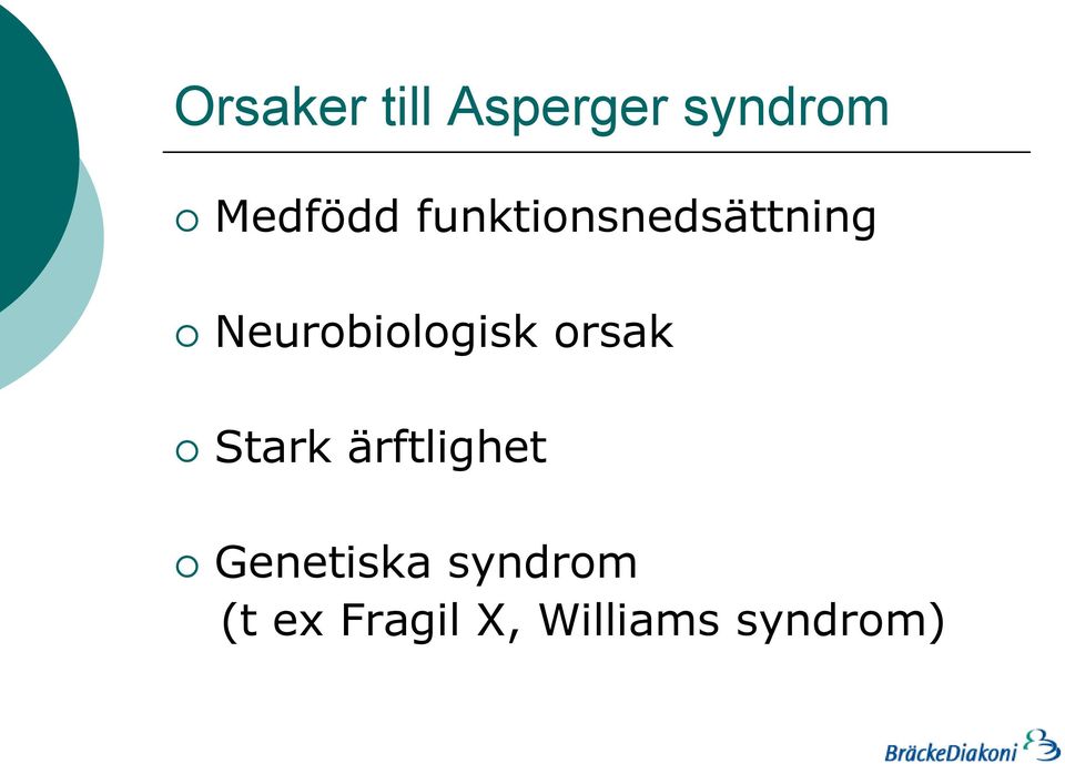 Neurobiologisk orsak Stark