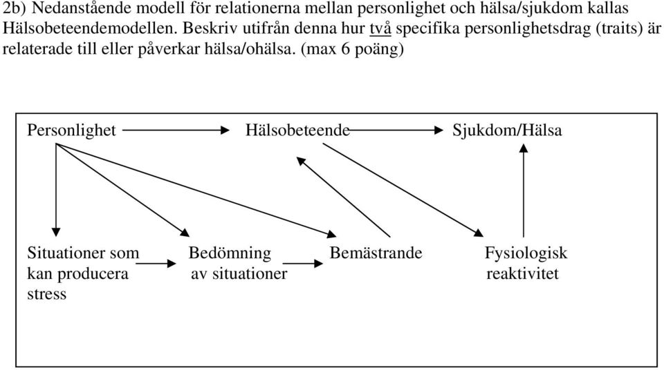 Beskriv utifrån denna hur två specifika personlighetsdrag (traits) är relaterade till eller