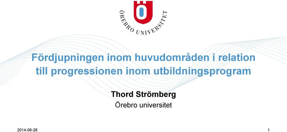 utbildningsprogram Thord