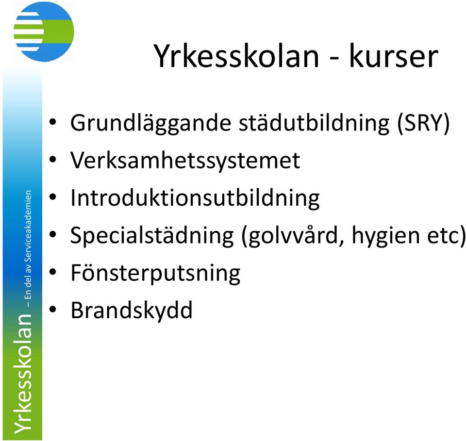 Introduktionsutbildning Specialstädning