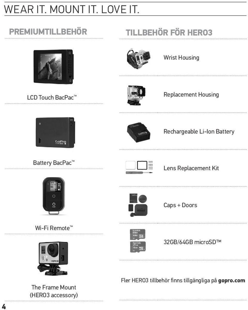 Replacement Housing Rechargeable Li-Ion Battery Battery BacPac Lens