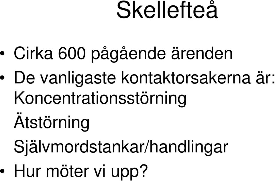 Koncentrationsstörning Ätstörning