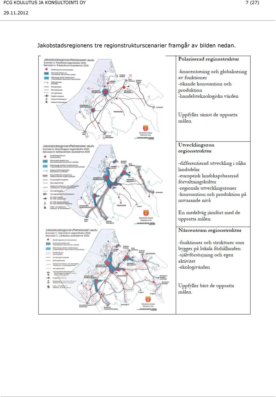 Jakobstadsregionens tre