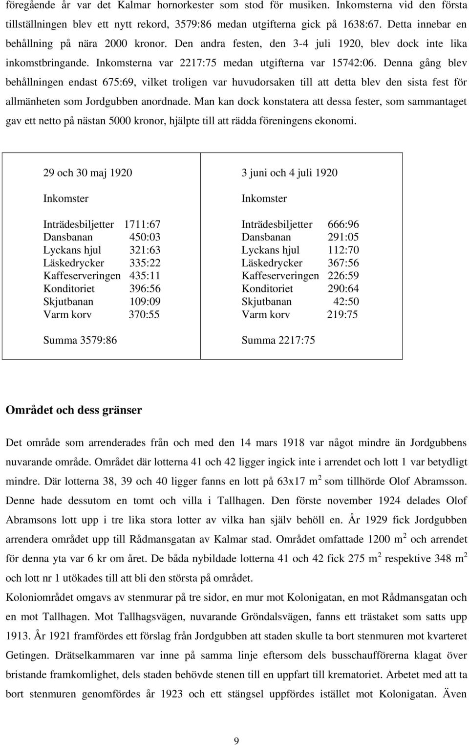 Denna gång blev behållningen endast 675:69, vilket troligen var huvudorsaken till att detta blev den sista fest för allmänheten som Jordgubben anordnade.