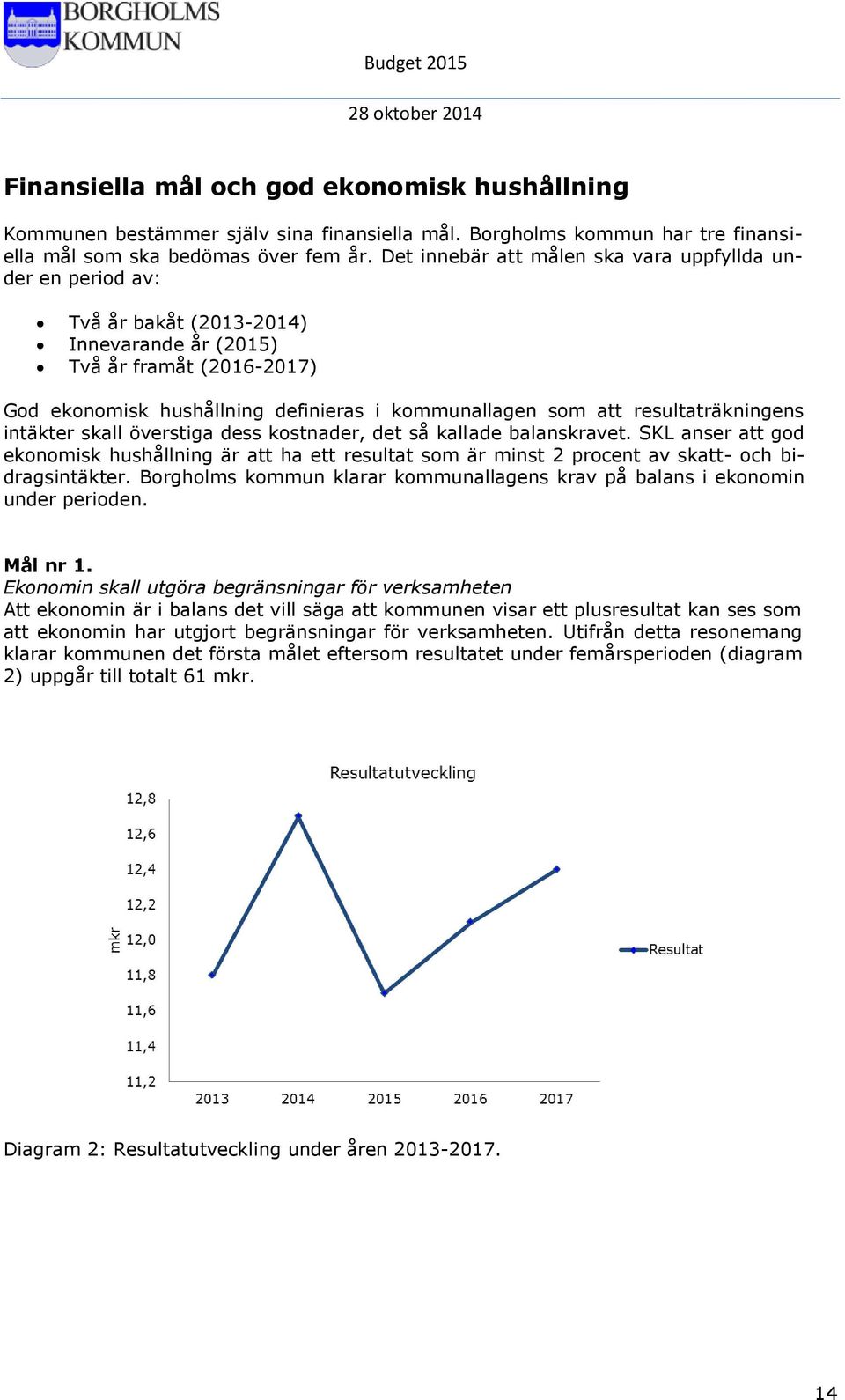 resultaträkningens intäkter skall överstiga dess kostnader, det så kallade balanskravet.