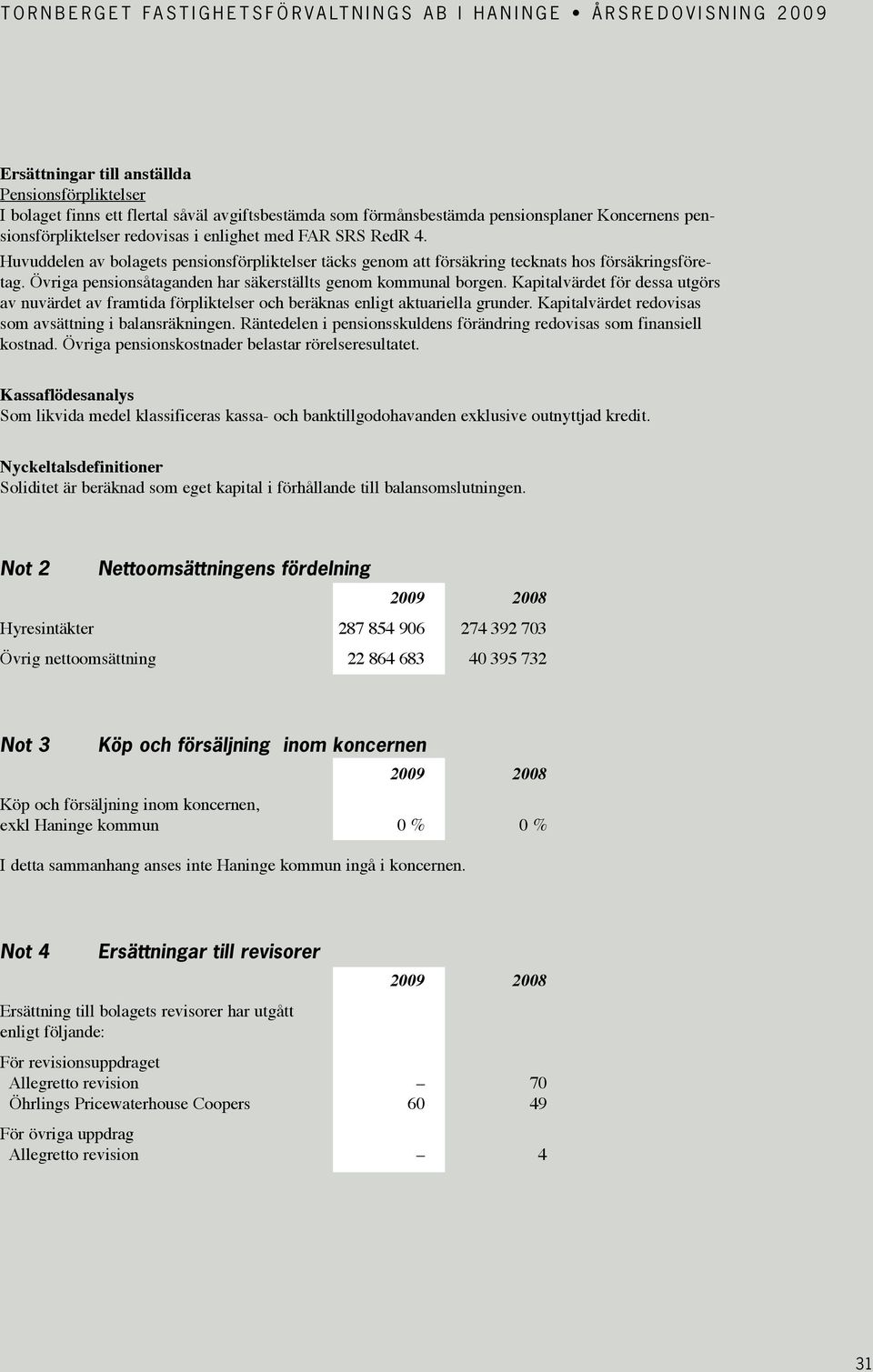 Kapitalvärdet för dessa utgörs av nuvärdet av framtida förpliktelser och beräknas enligt aktuariella grunder. Kapitalvärdet redovisas som avsättning i balansräkningen.