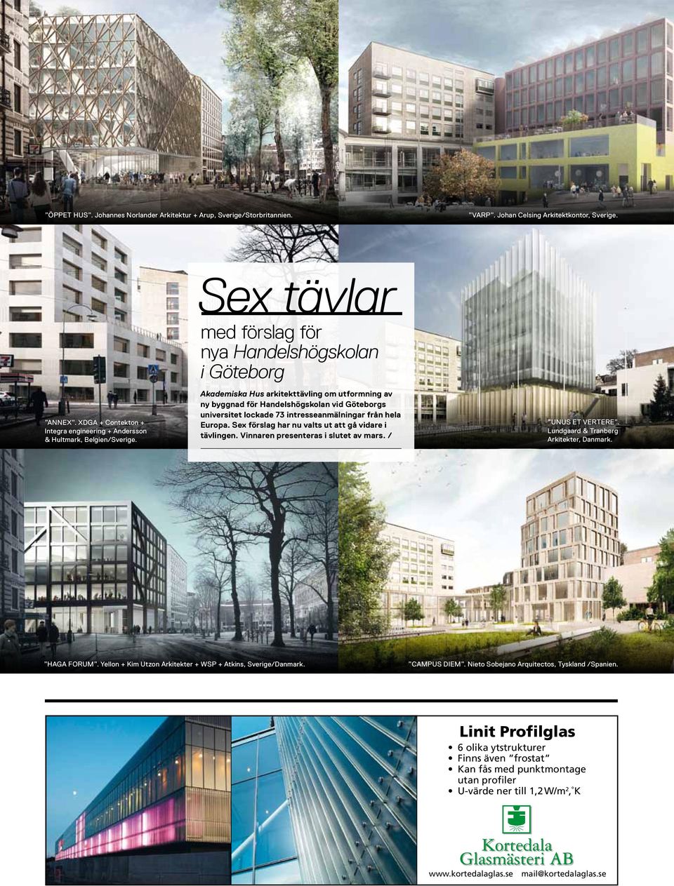 Akademiska Hus arkitekttävling om utformning av ny byggnad för Handelshögskolan vid Göteborgs universitet lockade 73 intresseanmälningar från hela Europa.