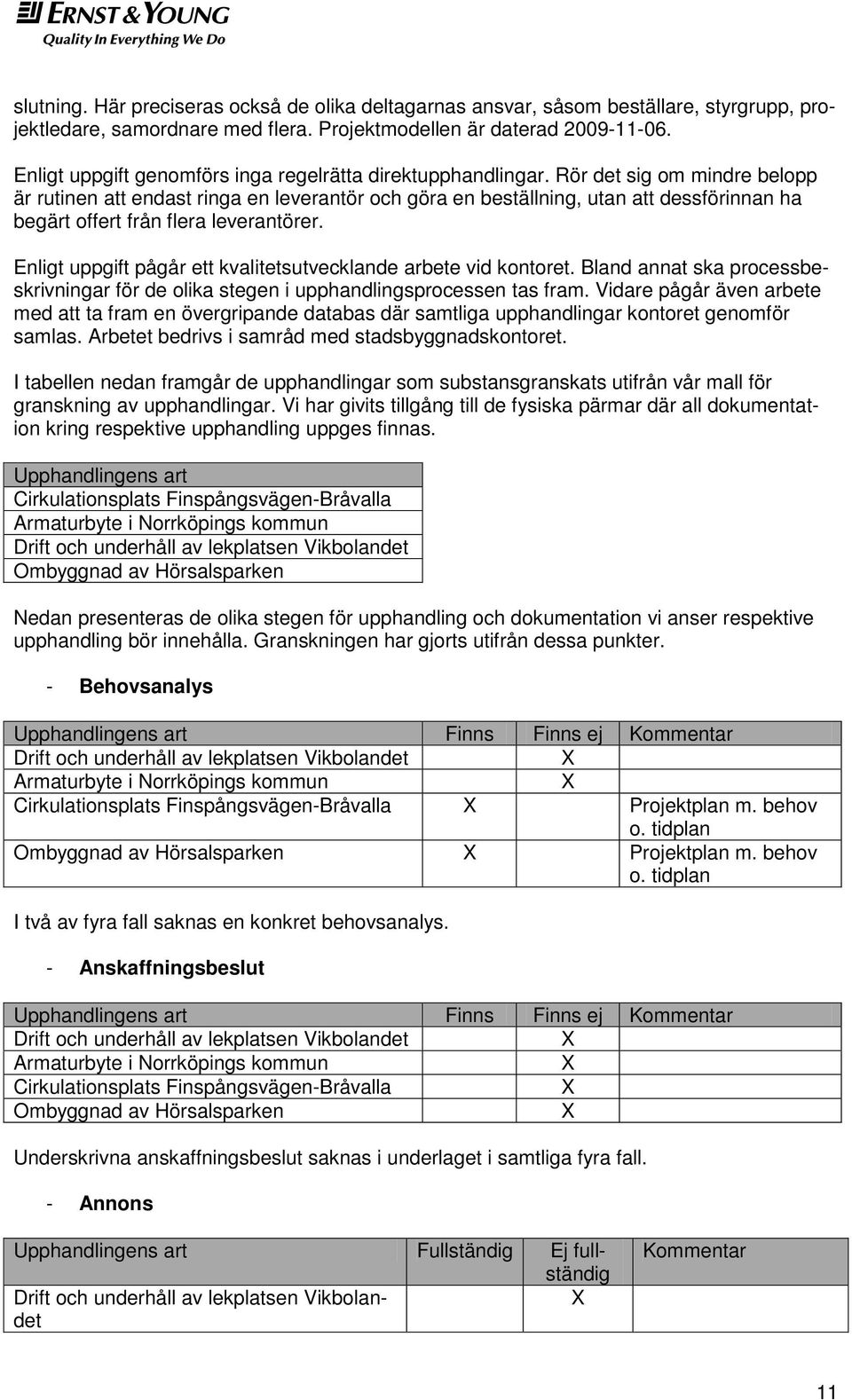 Rör det sig om mindre belopp är rutinen att endast ringa en leverantör och göra en beställning, utan att dessförinnan ha begärt offert från flera leverantörer.