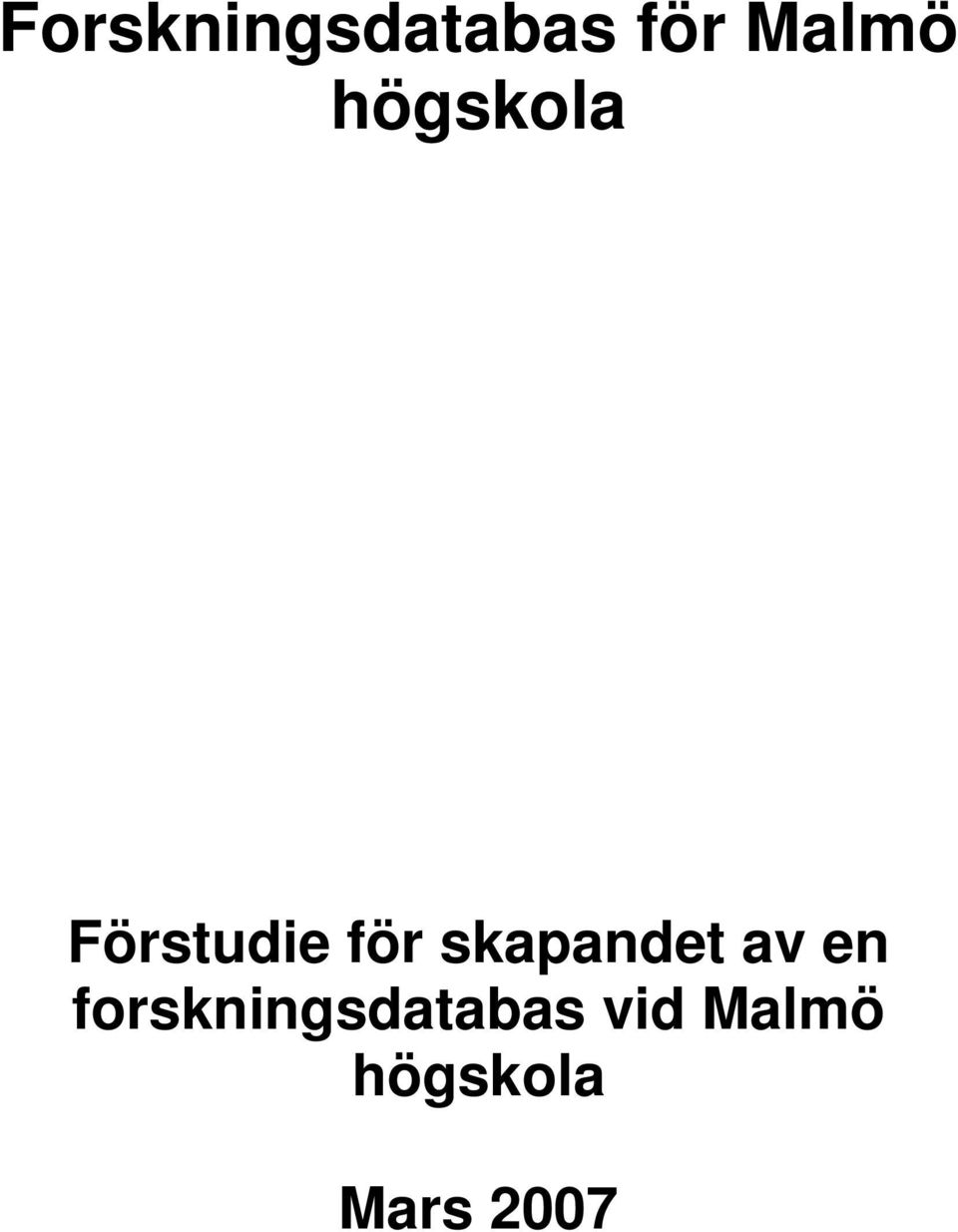 skapandet av en