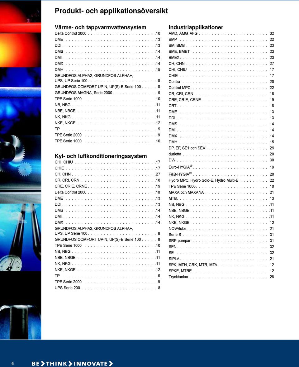 .... 8 GRUNDFOS MAGNA, Serie 00.............. 9 TPE Serie 00....................... NB, NBG...........................11 NBE, NBGE.........................11 NK, NKG...........................11 NKE, NKGE.