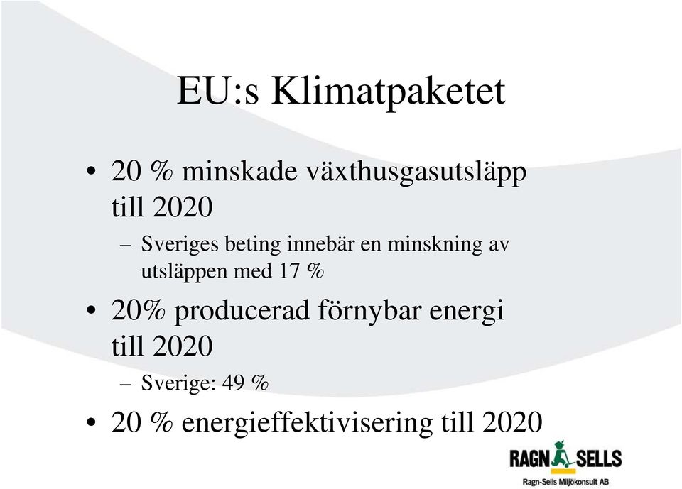 utsläppen med 17 % 20% producerad förnybar energi