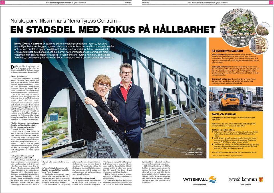 För att nå maximal energieffektivitet, funktionalitet och hållbarhet har kommunen ingått samarbete med Vattenfall.