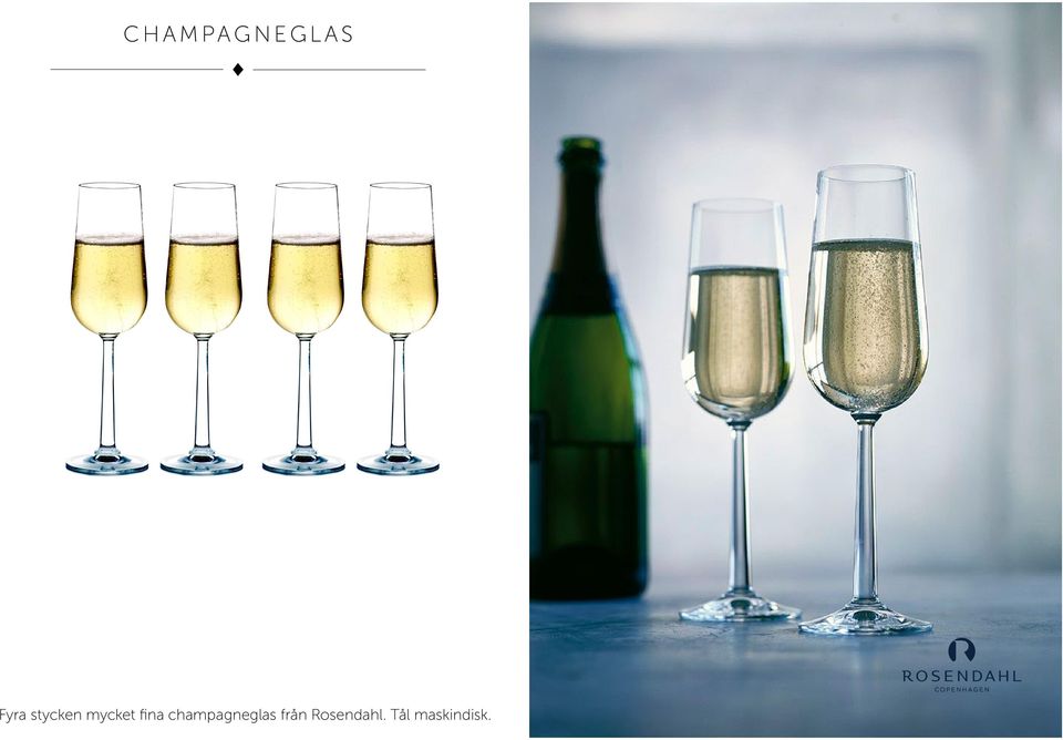 champagneglas från