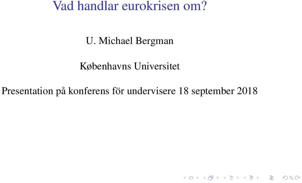 Universitet Presentation på