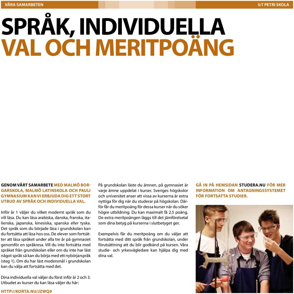 Det språk som du började läsa i grundskolan kan du fortsätta att läsa hos oss. De elever som fortsätter att läsa språket under alla tre år på gymnasiet genomför en språkresa.