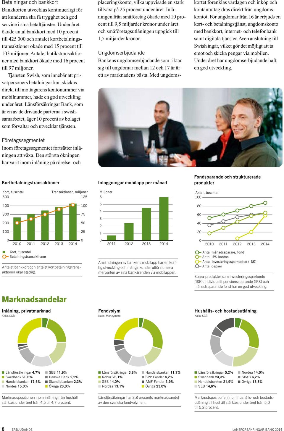 Antalet butikstransaktioner med bankkort ökade med 16 procent till 97 miljoner.