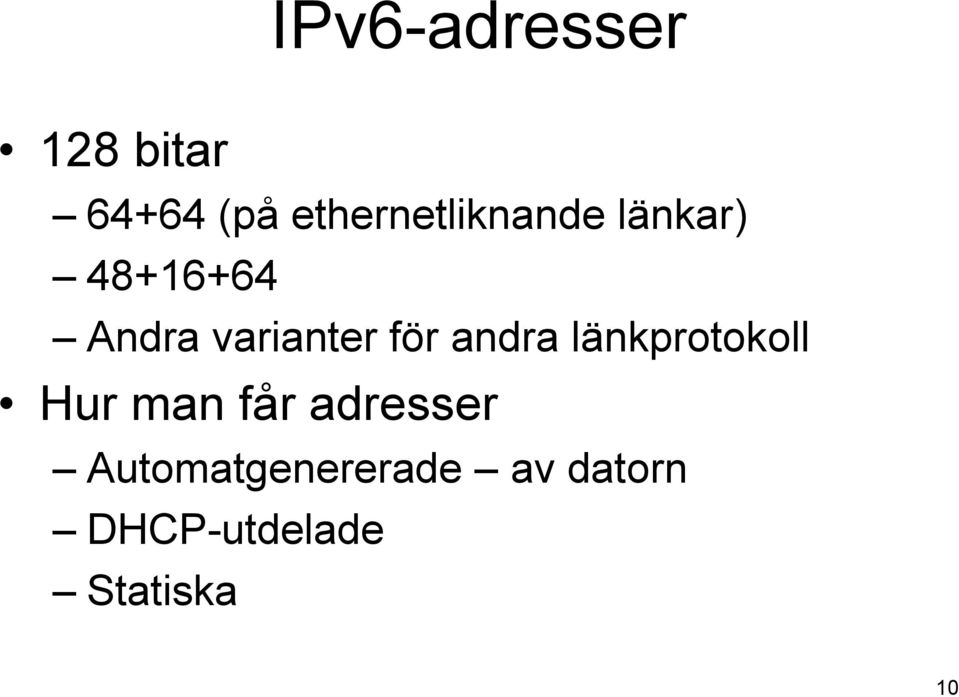 varianter för andra länkprotokoll Hur man får