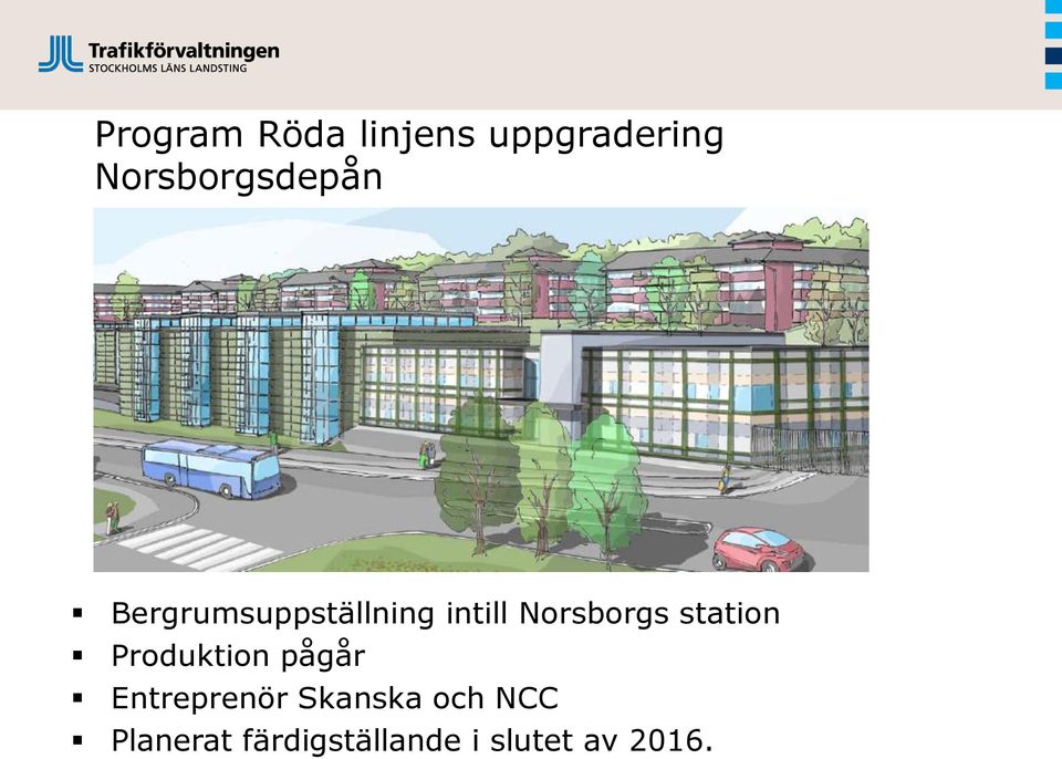 Norsborgs station Produktion pågår